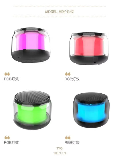 RGB Lights Portable Wireless Speaker