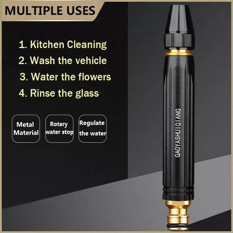 High Pressure Metal Brass Adjustable Nozzle Water Spray Gun
