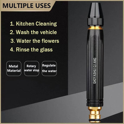 High Pressure Metal Brass Adjustable Nozzle Water Spray Gun