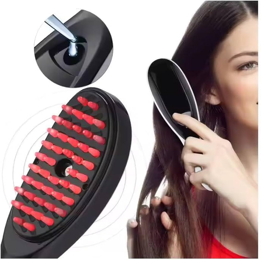 Electric Massage Comb – Blue & Red Light Therapy,