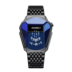 Stylish Mens Quartz Watch With Chain Strap Elegant Durable Quality Reliable Performance