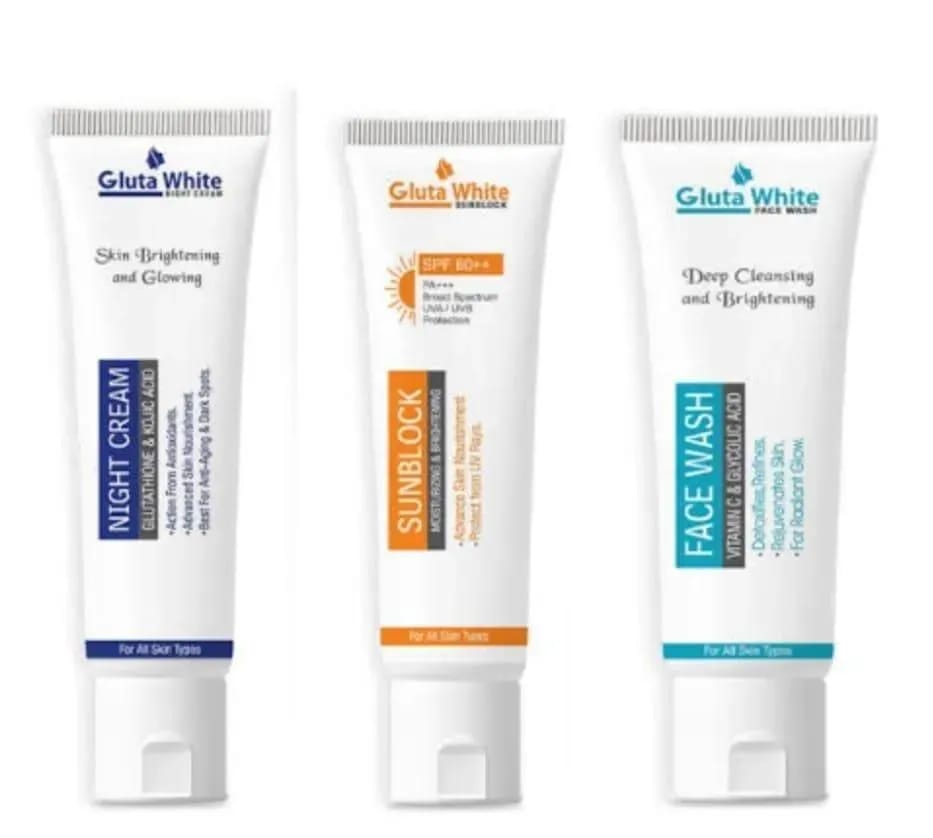 Gluta White Complete 3-in-1 Skin Brightening System.